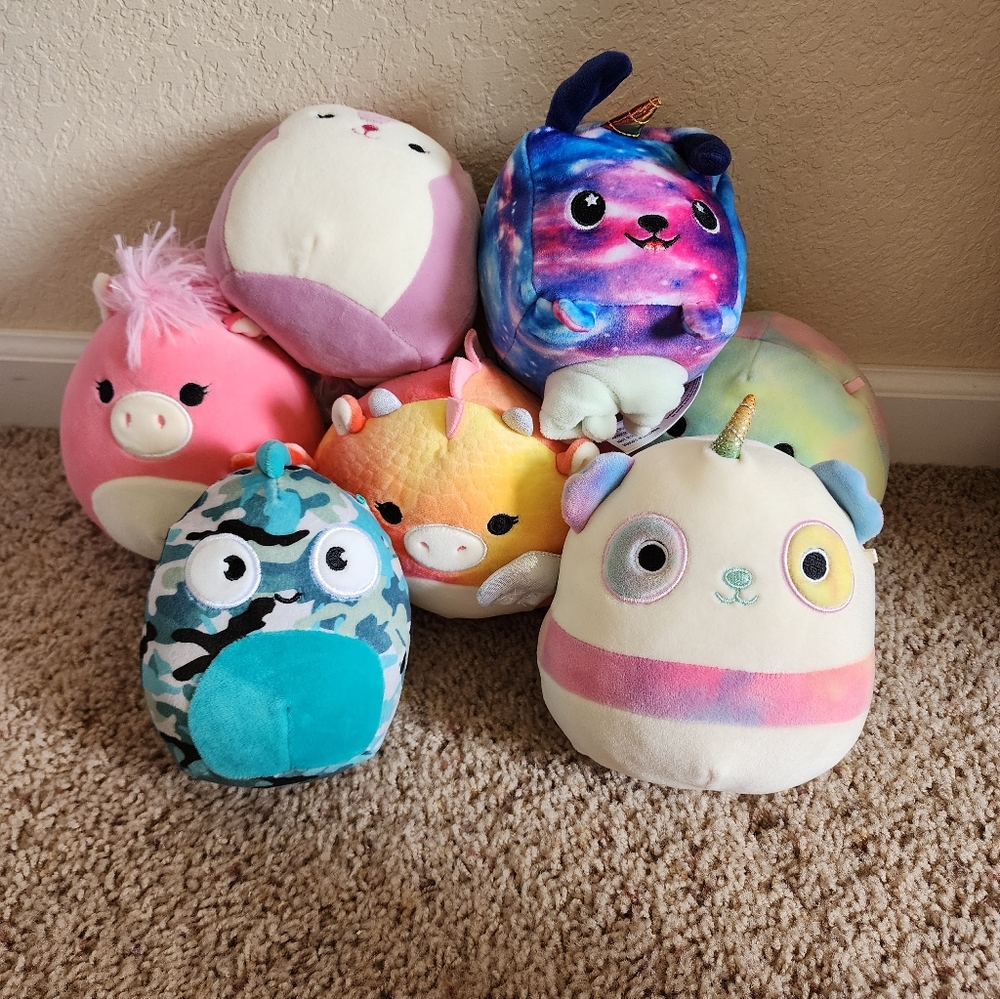 Plush Squishies Assorted Small Pet Plush Toys - Multicolor
